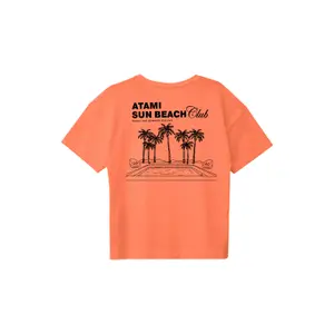 T-shirt με τετράγωνη κοπή εκτύπωση στην πλάτη κορίτσι s.Oliver image-1