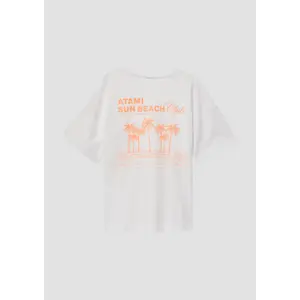 T-shirt με τετράγωνη κοπή εκτύπωση στην πλάτη κορίτσι s.Oliver image-3