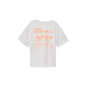 T-shirt με τετράγωνη κοπή εκτύπωση στην πλάτη κορίτσι s.Oliver image-4