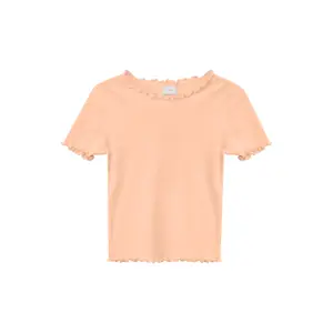 T-shirt κοντό με κυματιστή βάση, εφαρμογή Slim Fit για κορίτσι s.Oliver image-0