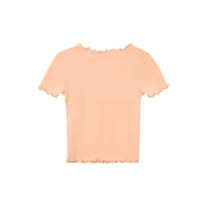 T-shirt κοντό με κυματιστή βάση, εφαρμογή Slim Fit για κορίτσι s.Oliver image-1