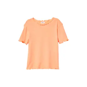 T-shirt κοντό με κυματιστή βάση, εφαρμογή Slim Fit για κορίτσι s.Oliver image-2