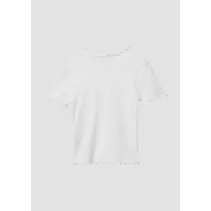 T-shirt κοντό με κυματιστή βάση, εφαρμογή Slim Fit για κορίτσι s.Oliver image-3