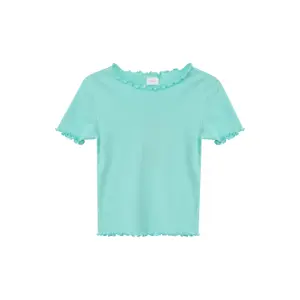 T-shirt κοντό με κυματιστή βάση, εφαρμογή Slim Fit για κορίτσι s.Oliver image-0