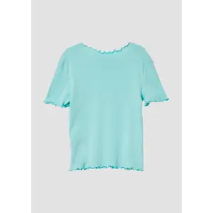 T-shirt κοντό με κυματιστή βάση, εφαρμογή Slim Fit για κορίτσι s.Oliver image-3