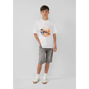 Jersey T-Shirt with Print Front Dropped Shoulders Child s.Oliver image-6