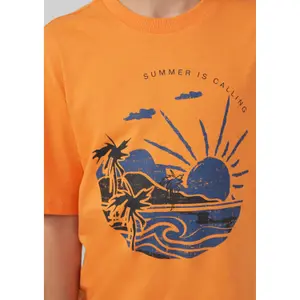 Jersey T-Shirt with Print Front Dropped Shoulders Child s.Oliver image-5