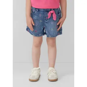 Loose Fit Denim Shorts with Bow Detail Girls s.Oliver image-5