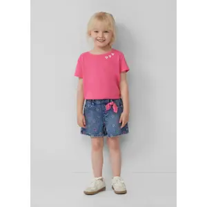 Loose Fit Denim Shorts with Bow Detail Girls s.Oliver image-6