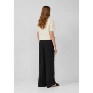 Γυναικείο Παντελόνι Wide Leg Χαλαρή Φόρμα σε Μείγμα Ρέγιων s.Oliver image-4