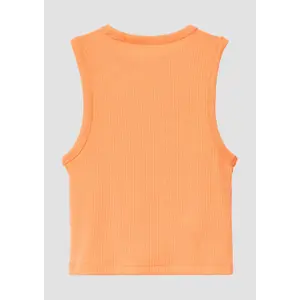 Slim Fit Ribbed Fabric Vest with Embroidery for Girls s.Oliver image-3