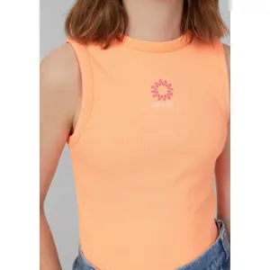 Slim Fit Ribbed Fabric Vest with Embroidery for Girls s.Oliver image-5