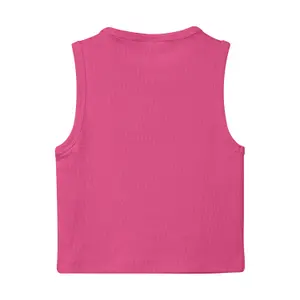Slim Fit Ribbed Fabric Vest with Embroidery for Girls s.Oliver image-1