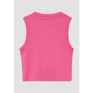 Slim Fit Ribbed Fabric Vest with Embroidery for Girls s.Oliver image-3