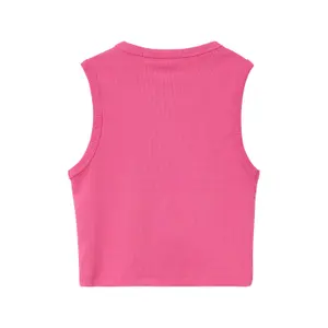 Slim Fit Ribbed Fabric Vest with Embroidery for Girls s.Oliver image-4
