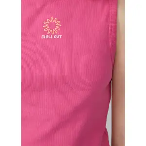 Slim Fit Ribbed Fabric Vest with Embroidery for Girls s.Oliver image-5