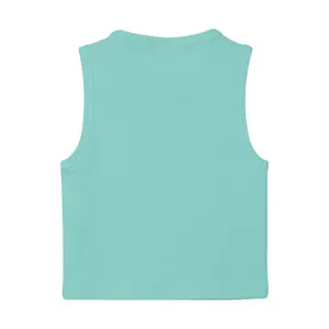 Slim Fit Ribbed Fabric Vest with Embroidery for Girls s.Oliver image-1