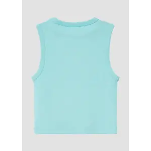 Slim Fit Ribbed Fabric Vest with Embroidery for Girls s.Oliver image-3
