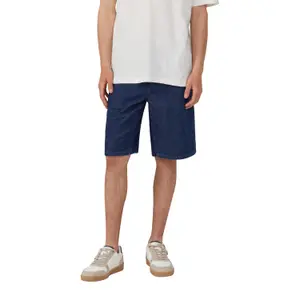 Comfort Fit Mid Rise Straight Leg Denim Shorts with Drawstring s.Oliver image-2