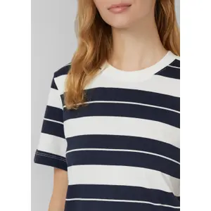 Ριγέ βαμβακερό T-shirt με λογότυπο για γυναίκες s.Oliver image-3