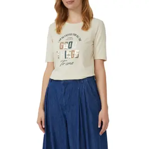 T-shirt με εκτύπωση μπροστά γυναίκα s.Oliver image-2