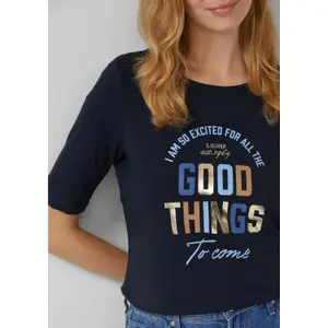 T-shirt με εκτύπωση μπροστά γυναίκα s.Oliver image-3