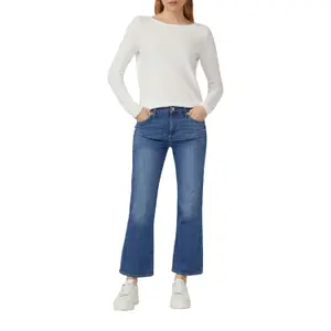 Γυναικείο μακρυμάνικο T-shirt Slim Fit από βαμβάκι με λαιμόκοψη bateau s.Oliver image-4