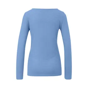 Γυναικείο μακρυμάνικο T-shirt Slim Fit από βαμβάκι με λαιμόκοψη bateau s.Oliver image-1