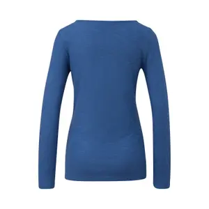 Γυναικείο μακρυμάνικο T-shirt Slim Fit από βαμβάκι με λαιμόκοψη bateau s.Oliver image-1