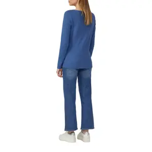 Γυναικείο μακρυμάνικο T-shirt Slim Fit από βαμβάκι με λαιμόκοψη bateau s.Oliver image-3