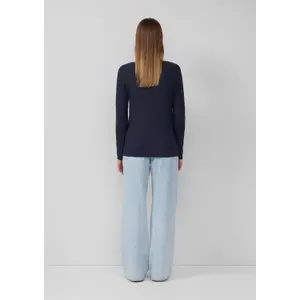 Γυναικείο μακρυμάνικο T-shirt Slim Fit από βαμβάκι με λαιμόκοψη bateau s.Oliver image-2