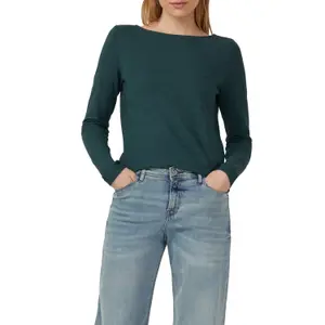 Γυναικείο μακρυμάνικο T-shirt Slim Fit από βαμβάκι με λαιμόκοψη bateau s.Oliver image-2