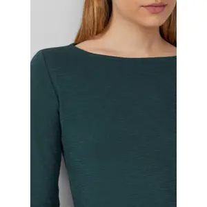 Γυναικείο μακρυμάνικο T-shirt Slim Fit από βαμβάκι με λαιμόκοψη bateau s.Oliver image-3