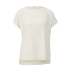 Γυναικείο T-shirt Με Υφή Relaxed Fit Με Στρογγυλή Λαιμόκοψη s.Oliver image-0