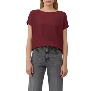 Γυναικείο T-shirt Με Υφή Relaxed Fit Με Στρογγυλή Λαιμόκοψη s.Oliver image-2