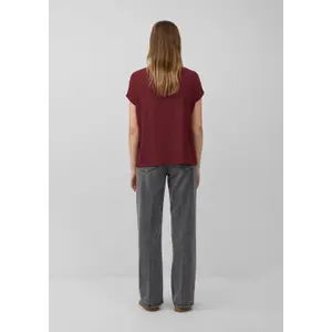 Γυναικείο T-shirt Με Υφή Relaxed Fit Με Στρογγυλή Λαιμόκοψη s.Oliver image-4