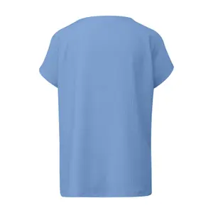 Γυναικείο T-shirt Με Υφή Relaxed Fit Με Στρογγυλή Λαιμόκοψη s.Oliver image-1