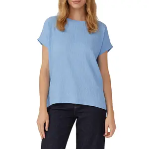 Γυναικείο T-shirt Με Υφή Relaxed Fit Με Στρογγυλή Λαιμόκοψη s.Oliver image-2