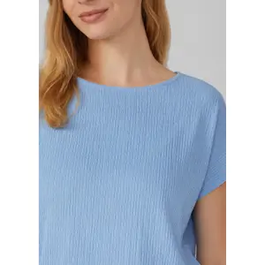 Γυναικείο T-shirt Με Υφή Relaxed Fit Με Στρογγυλή Λαιμόκοψη s.Oliver image-3