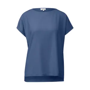 Γυναικείο T-shirt Με Υφή Relaxed Fit Με Στρογγυλή Λαιμόκοψη s.Oliver image-0