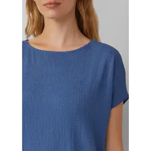 Γυναικείο T-shirt Με Υφή Relaxed Fit Με Στρογγυλή Λαιμόκοψη s.Oliver image-3