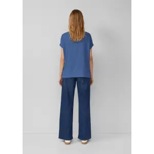 Γυναικείο T-shirt Με Υφή Relaxed Fit Με Στρογγυλή Λαιμόκοψη s.Oliver image-4