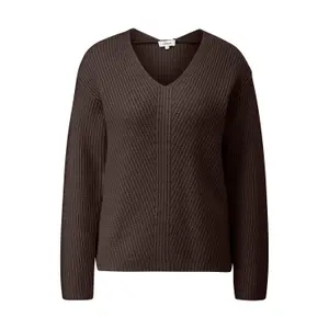 Pull en maille douce Relaxed Fit avec col V femme s.Oliver image-0