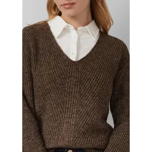 Pull en maille douce Relaxed Fit avec col V femme s.Oliver image-3