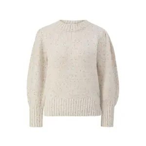 Pull de alpaca misto com mangas bufantes mulher s.Oliver image-0