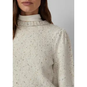 Pull de alpaca misto com mangas bufantes mulher s.Oliver image-3
