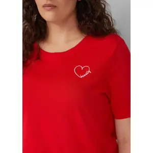 Γυναικείο t-shirt με κέντημα από βαμβακερό ζέρσεϊ s.Oliver image-1