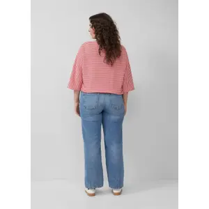 T-shirt με ρίγες και μανίκια 3/4, στυλ relaxed fit γυναικείο s.Oliver image-2