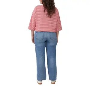 T-shirt με ρίγες και μανίκια 3/4, στυλ relaxed fit γυναικείο s.Oliver image-3