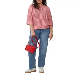 T-shirt με ρίγες και μανίκια 3/4, στυλ relaxed fit γυναικείο s.Oliver image-4